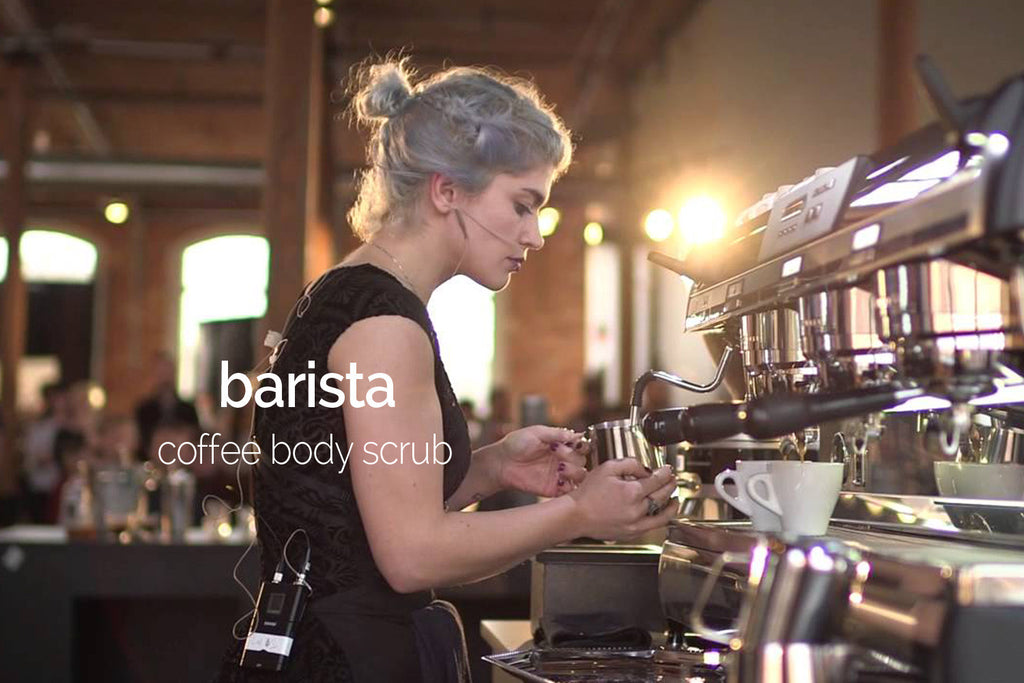 barista coffee vanilla & maple scrub